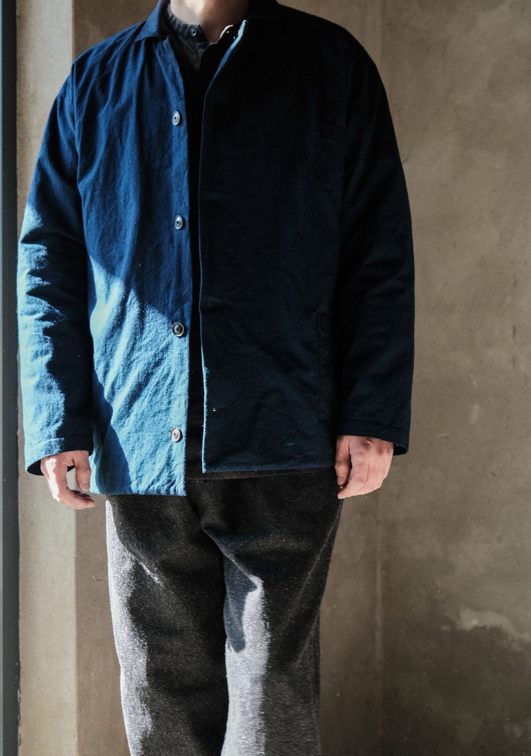 edoa Indogo Blue Padded Jacket