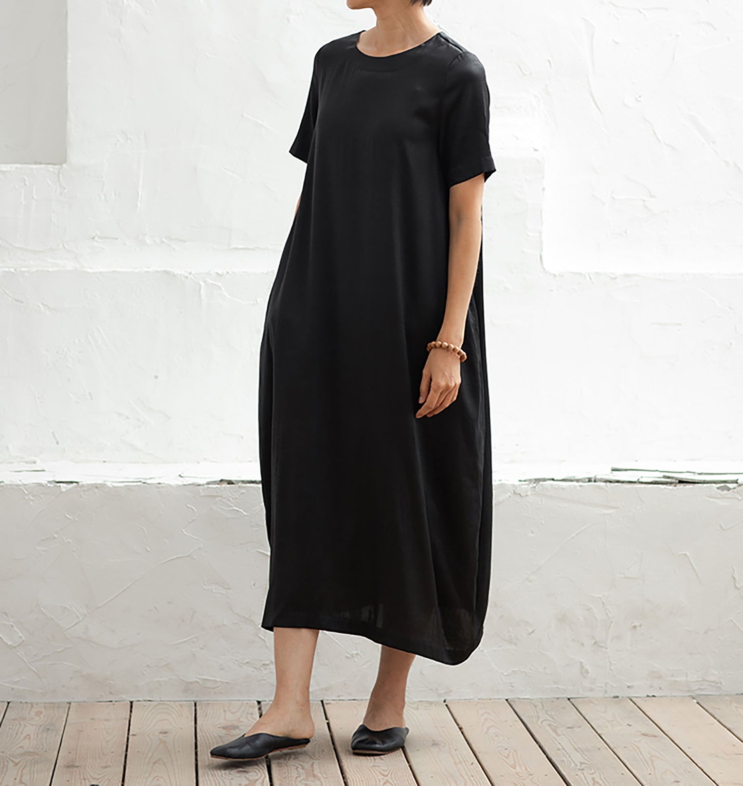 edoa Mud Silk Charmeuse Cocoon Dress