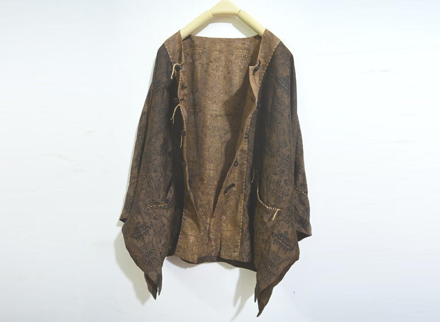 Mud Silk Cotton Blend Chinese Jacket ja0049 A763