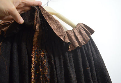 Reversible Mud Tussah Silk Bud Skirt sk0018 X244