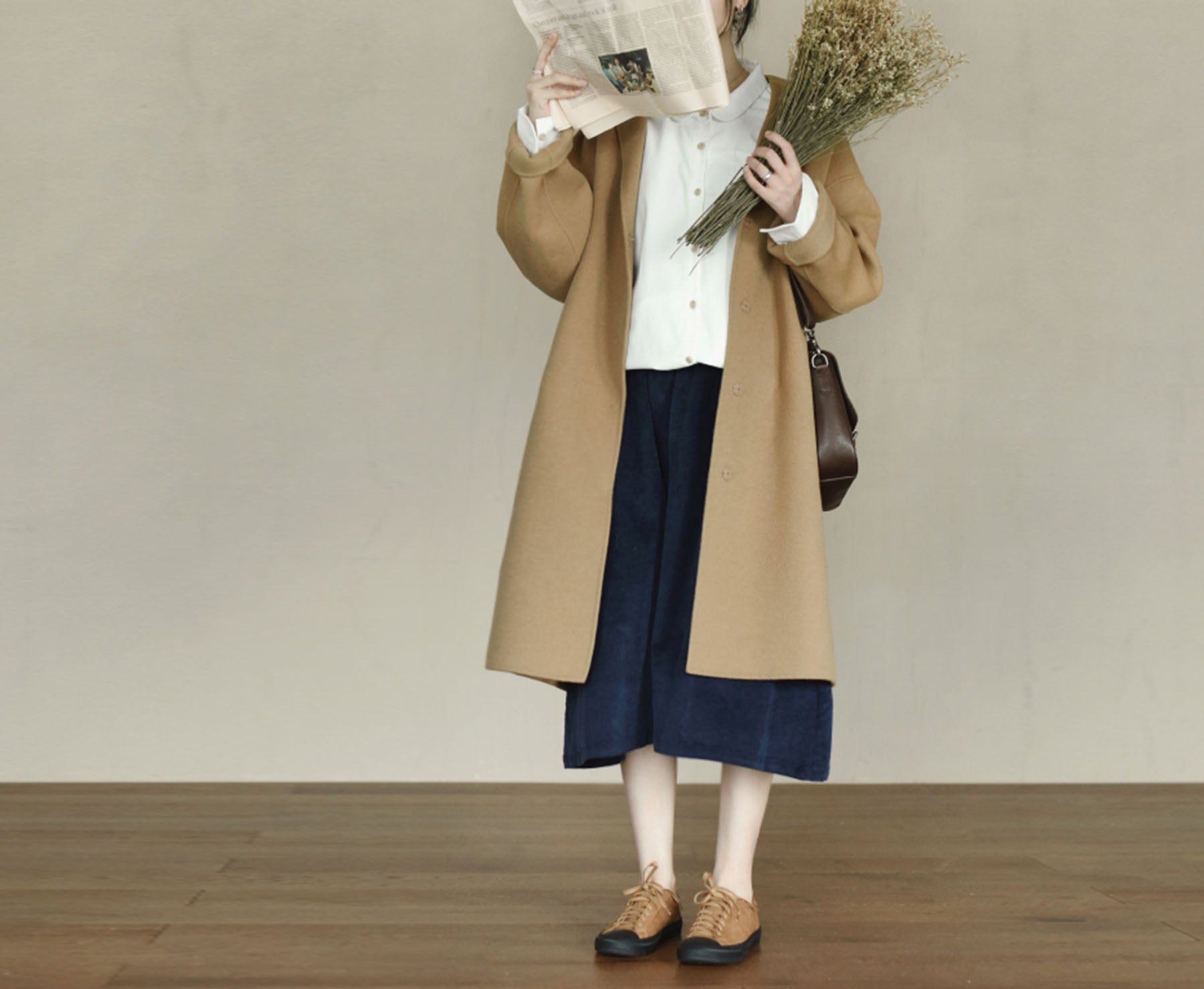 edoa Oversized Double-faced Wool Coat 