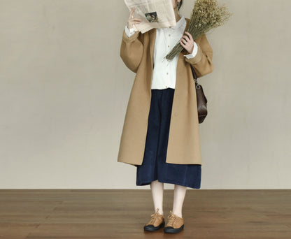edoa Oversized Double-faced Wool Coat 
