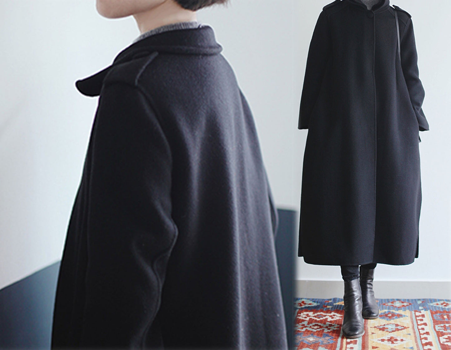 edoa Double-faced Wool Cashmere Coat