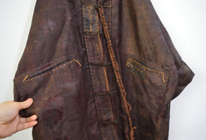 Reversible Mud Silk Song Brocade Chinese Coat co0151 A966