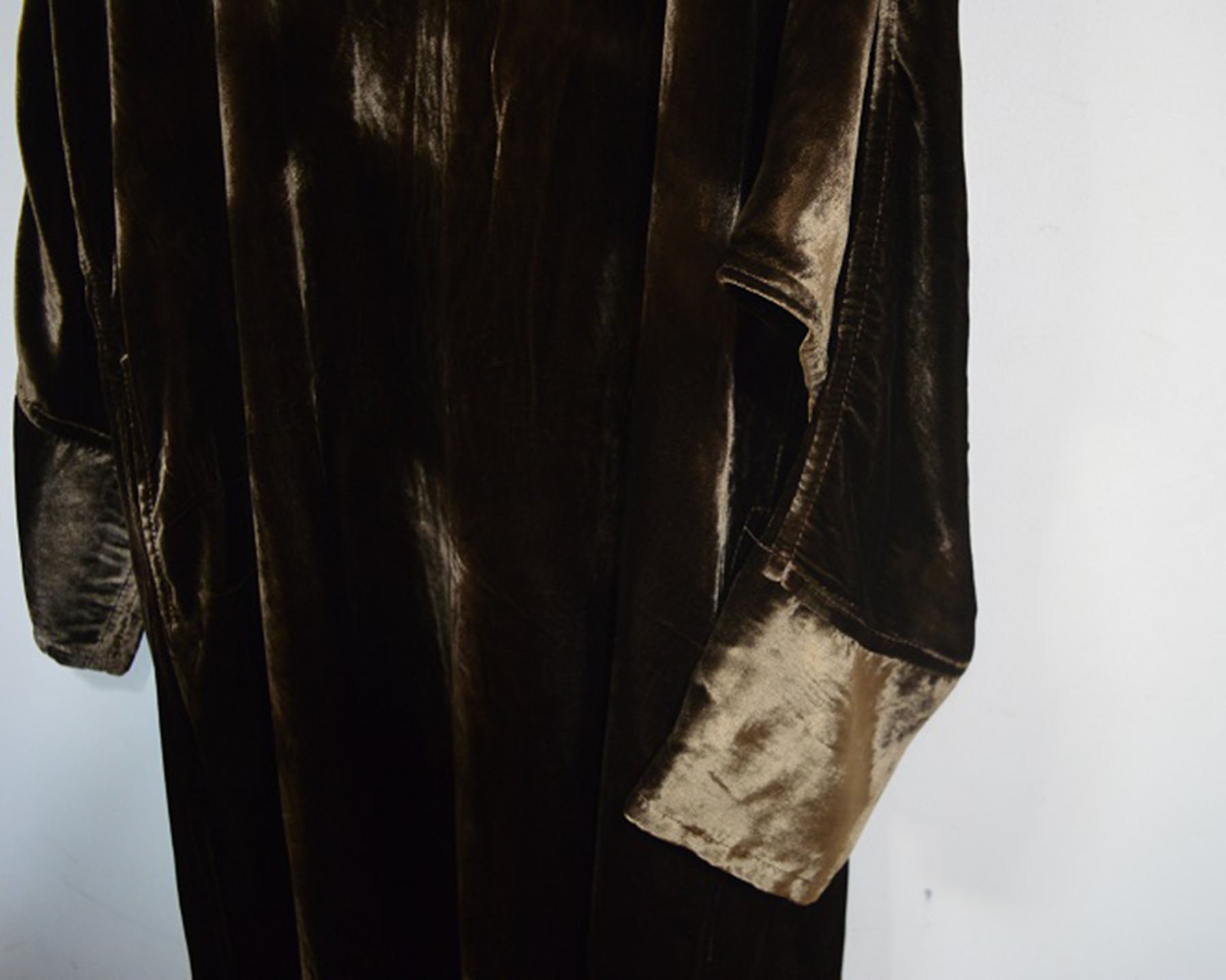 edoa Silk Velvet Long Dress