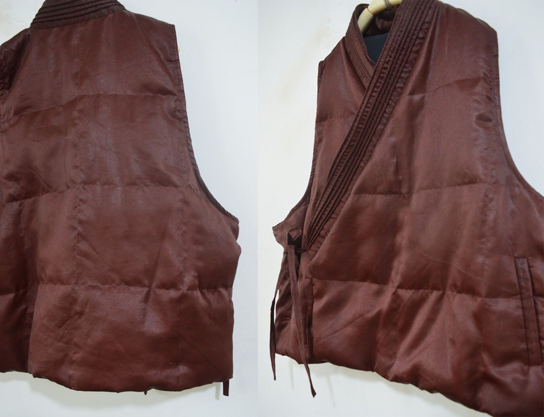 edoa Mud Silk Goose Down Hanfu Vest