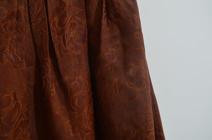 Mud Silk Jacquard Wide Leg Pants pa0127 X134