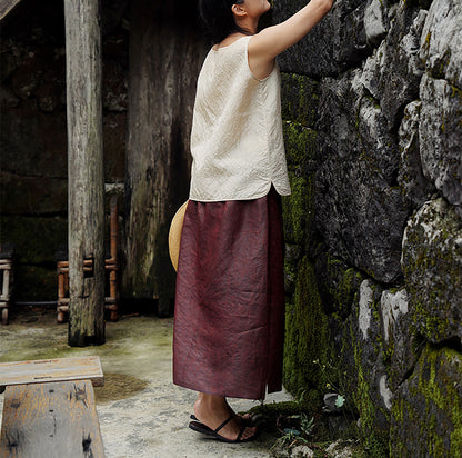 edoa Tusssh Silk Square-neck Tank Top 