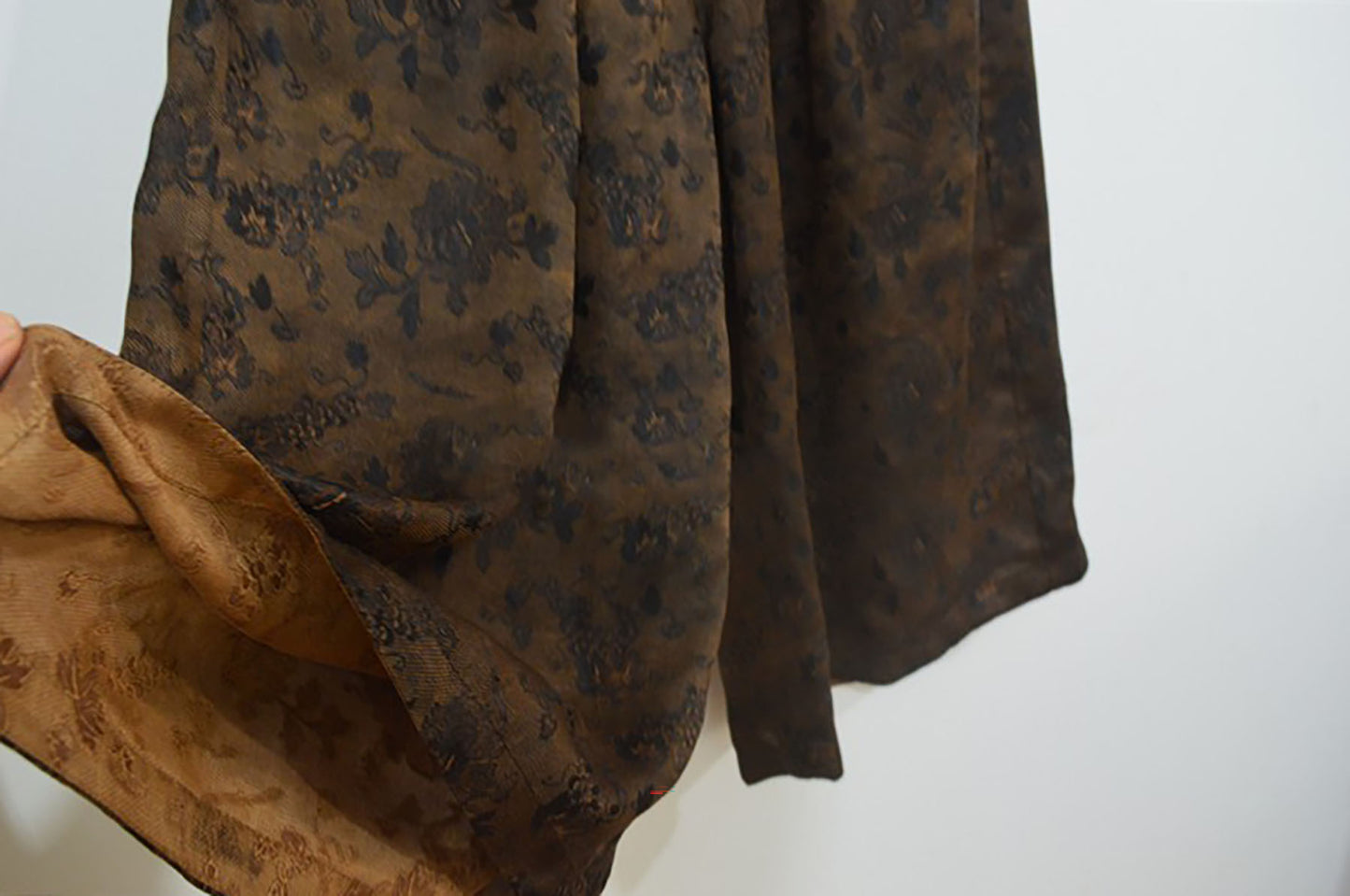 Reversible Mud Silk Jacquard Wide-leg Pants pa0072 X180