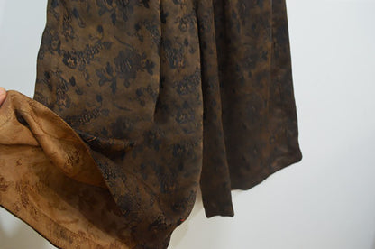 Reversible Mud Silk Jacquard Wide-leg Pants pa0072 X180