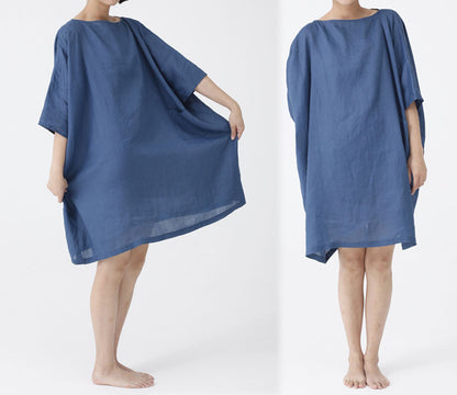 edoa Oversized White Smock Top Tunic