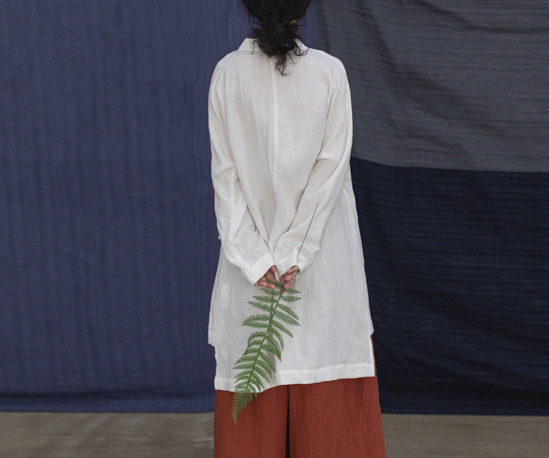 edoa Chinese Style Linen Top