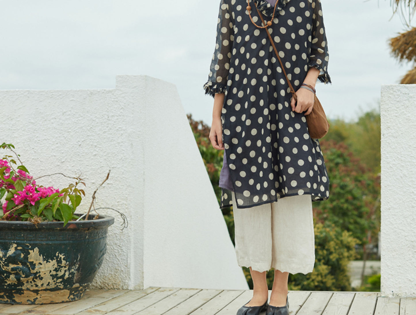 edoa Loose Fitting Thin Linen Underpants