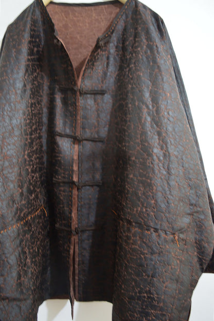 Cracked Mud Silk Chinese Jacket ja0054 X105