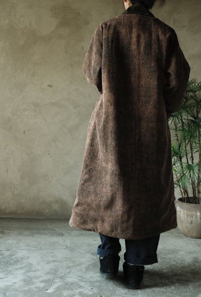edoa Mud Tussah Silk Padded Hanfu Coat