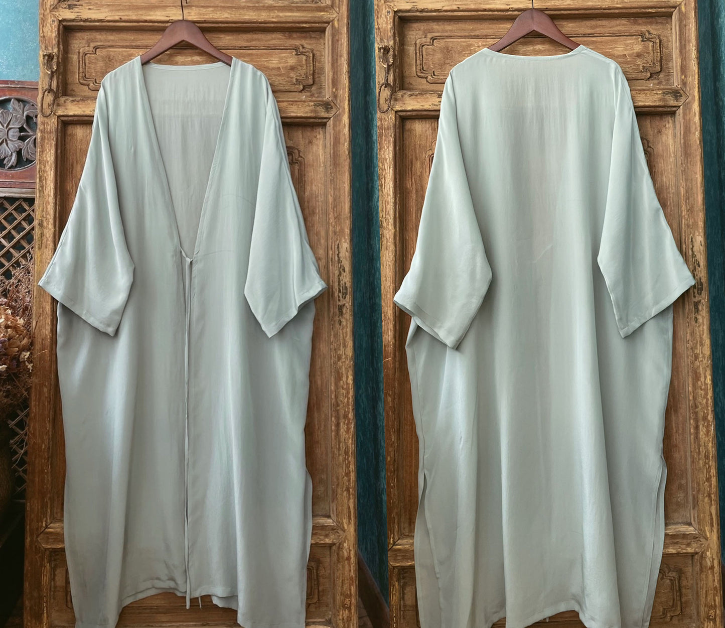 Silk Charmeuse Dust Coat co0010 N213