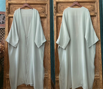 Silk Charmeuse Dust Coat co0010 N213
