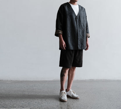 edoa Dupioni Mud Silk Jacket 