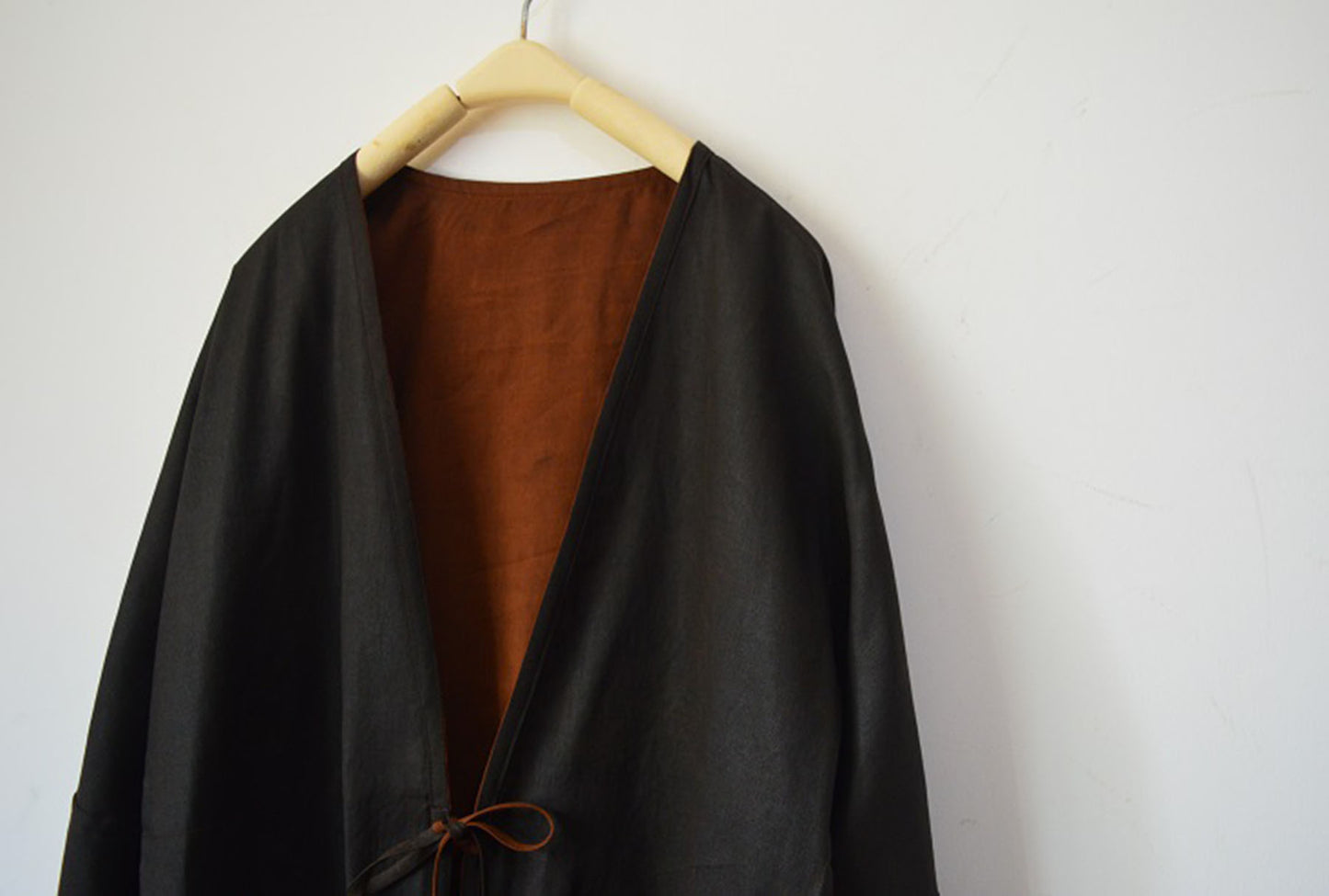 edoa Reversible Mud Silk Dust Coat