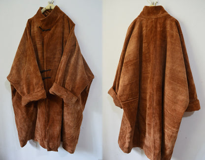 edoa Mud Tussah Silk Corduroy Long Coat 