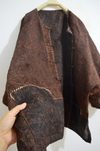 Reversible Mud Silk Organza Chinese Jacket ja0037 X281