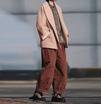 edoa Shawl Collar Slouch Coat 