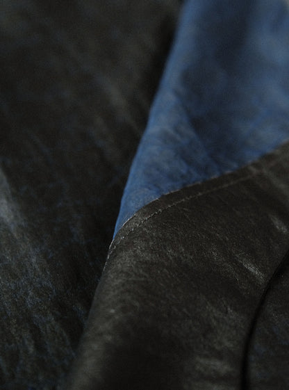 Cracked Mud Silk 3/4 Sleeve Chinese Tee to0143 N037