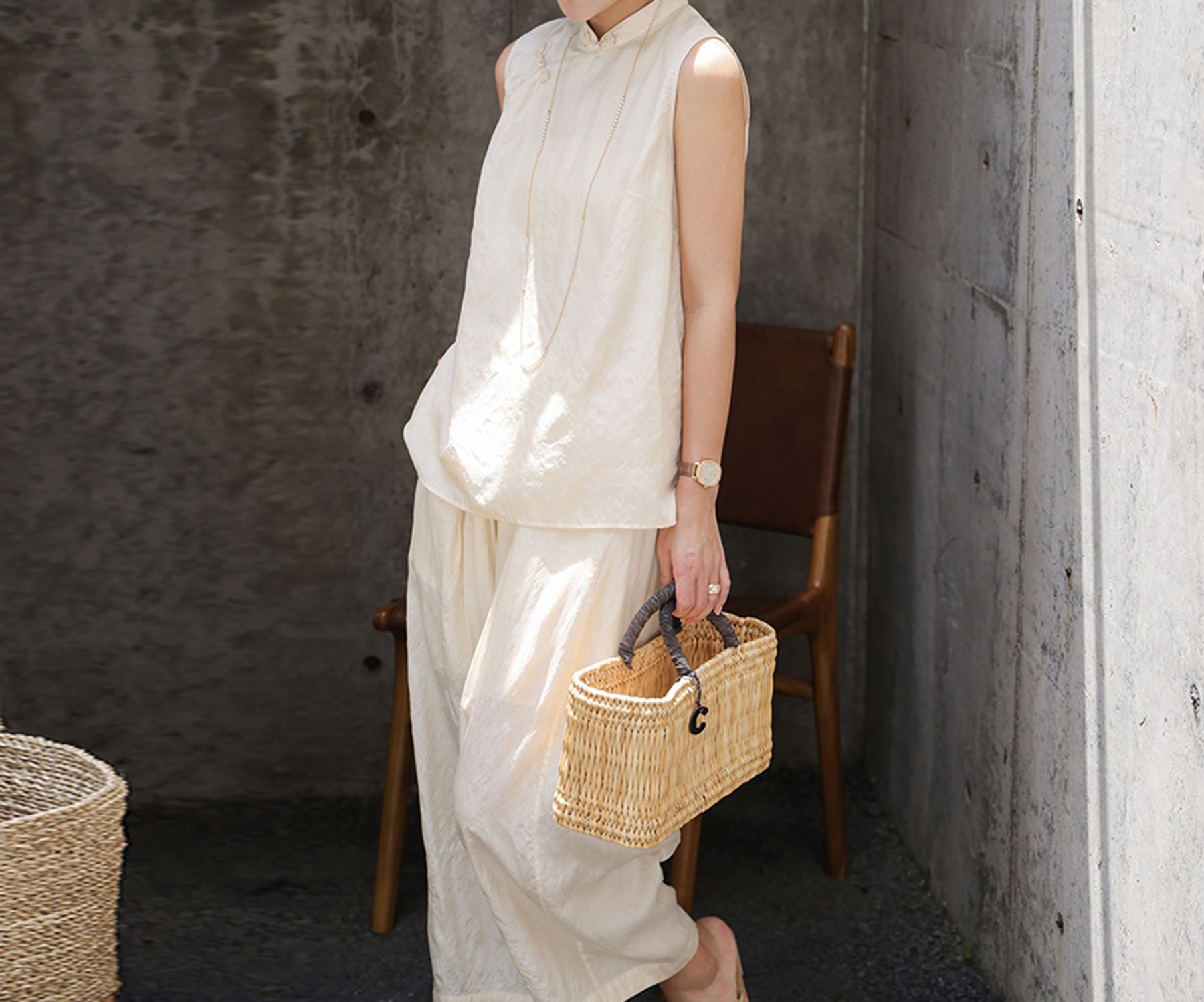 edoa Tussah Silk Qipao