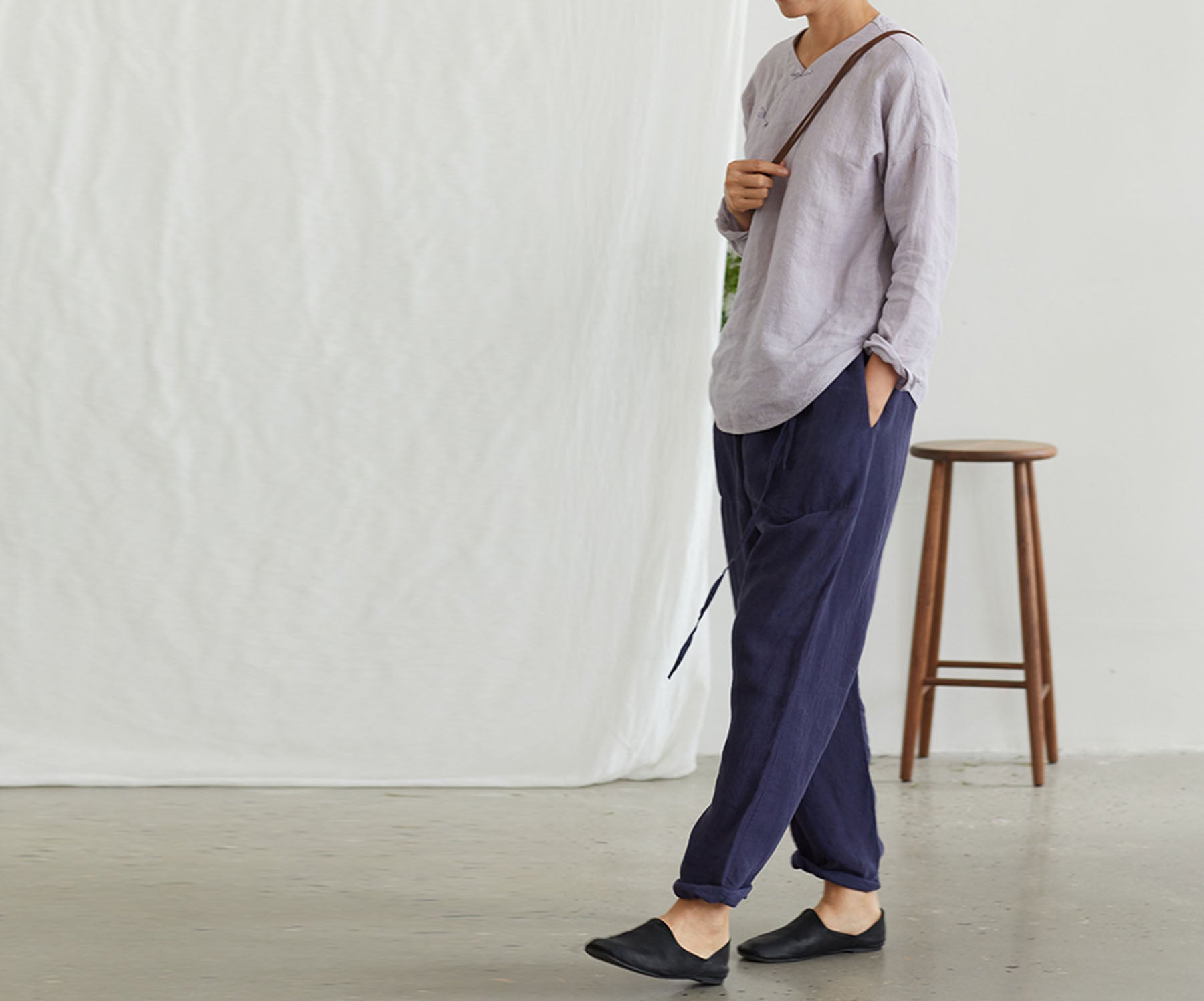 edoa Modified Hemp Chinese Top