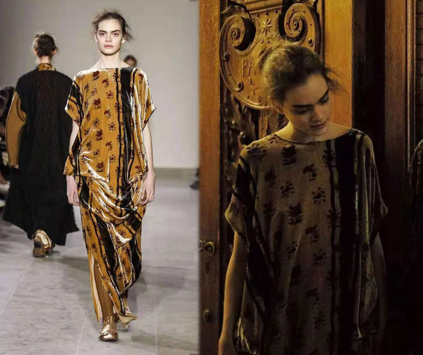 edoa Printed Silk Tunic