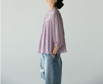 Ramie Flared Top to0028 E082