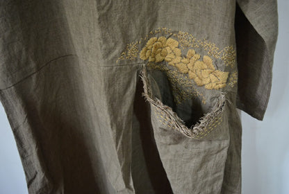 edoa Stone-washed Linen Dress 