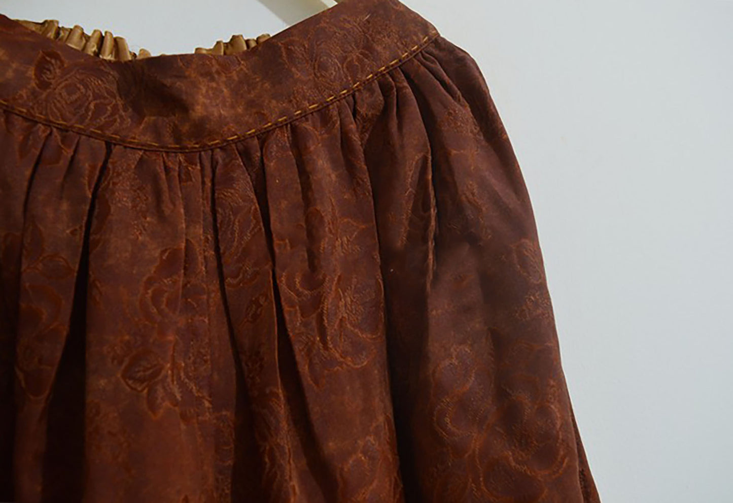 Mud Silk Jacquard Wide Leg Pants pa0127 X134
