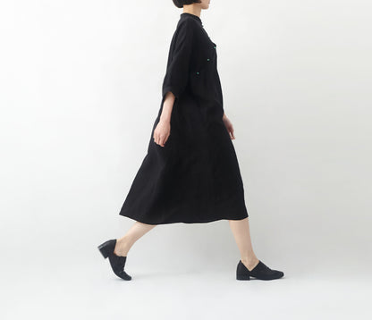 edoa Loose Fitting Linen Modified Dress