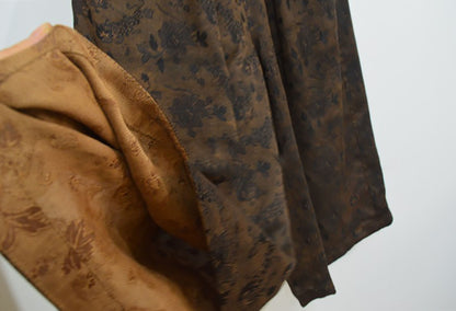 Reversible Mud Silk Jacquard Wide-leg Pants pa0072 X180