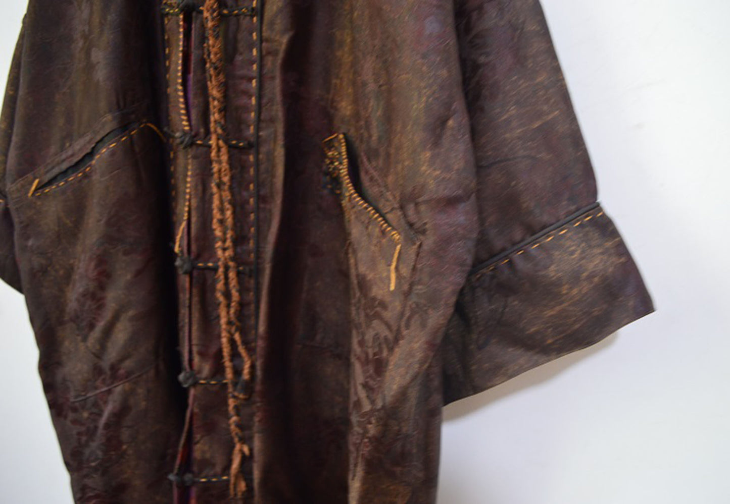 Reversible Mud Silk Song Brocade Chinese Coat co0151 A966