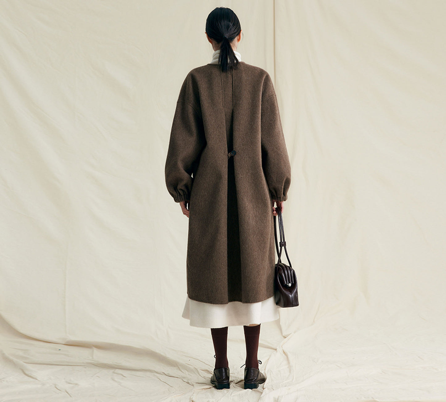 edoa Premium Double Faced Alpaca Coat 