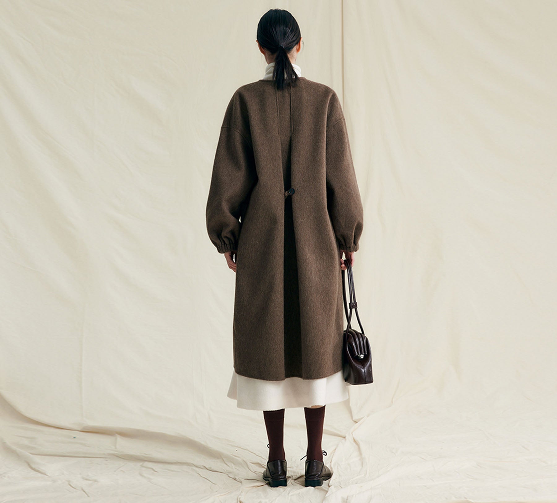 edoa Premium Double Faced Alpaca Coat 