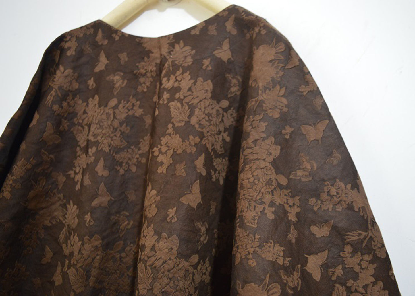 edoa Plant Dyed Silk Wool Blend Jacquard Tunic 