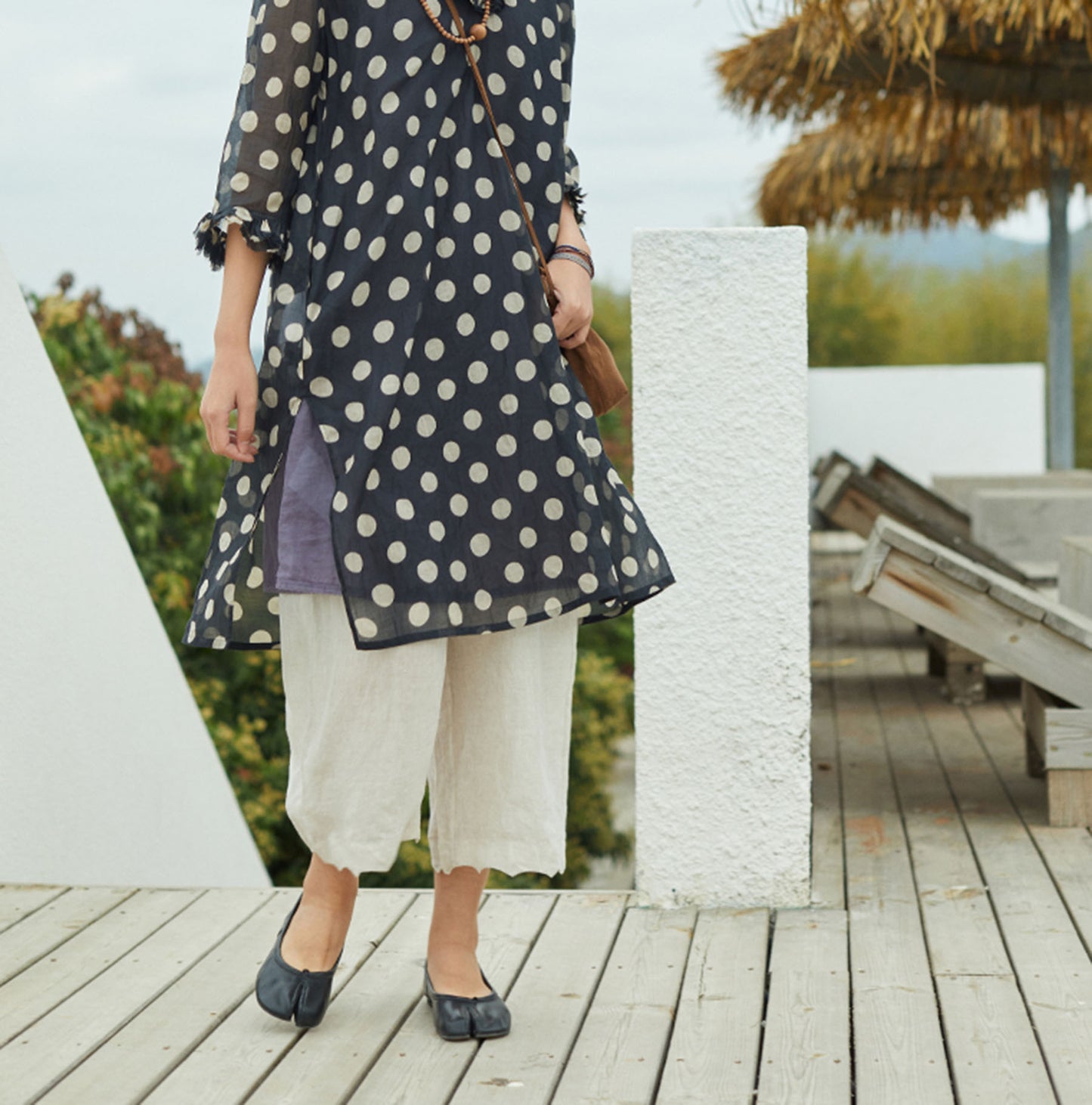 edoa Loose Fitting Thin Linen Underpants