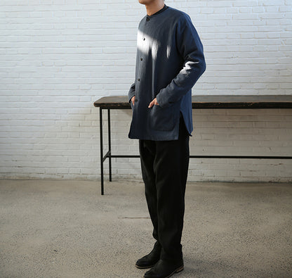 edoa Collarless Blend Padded Tang Suit