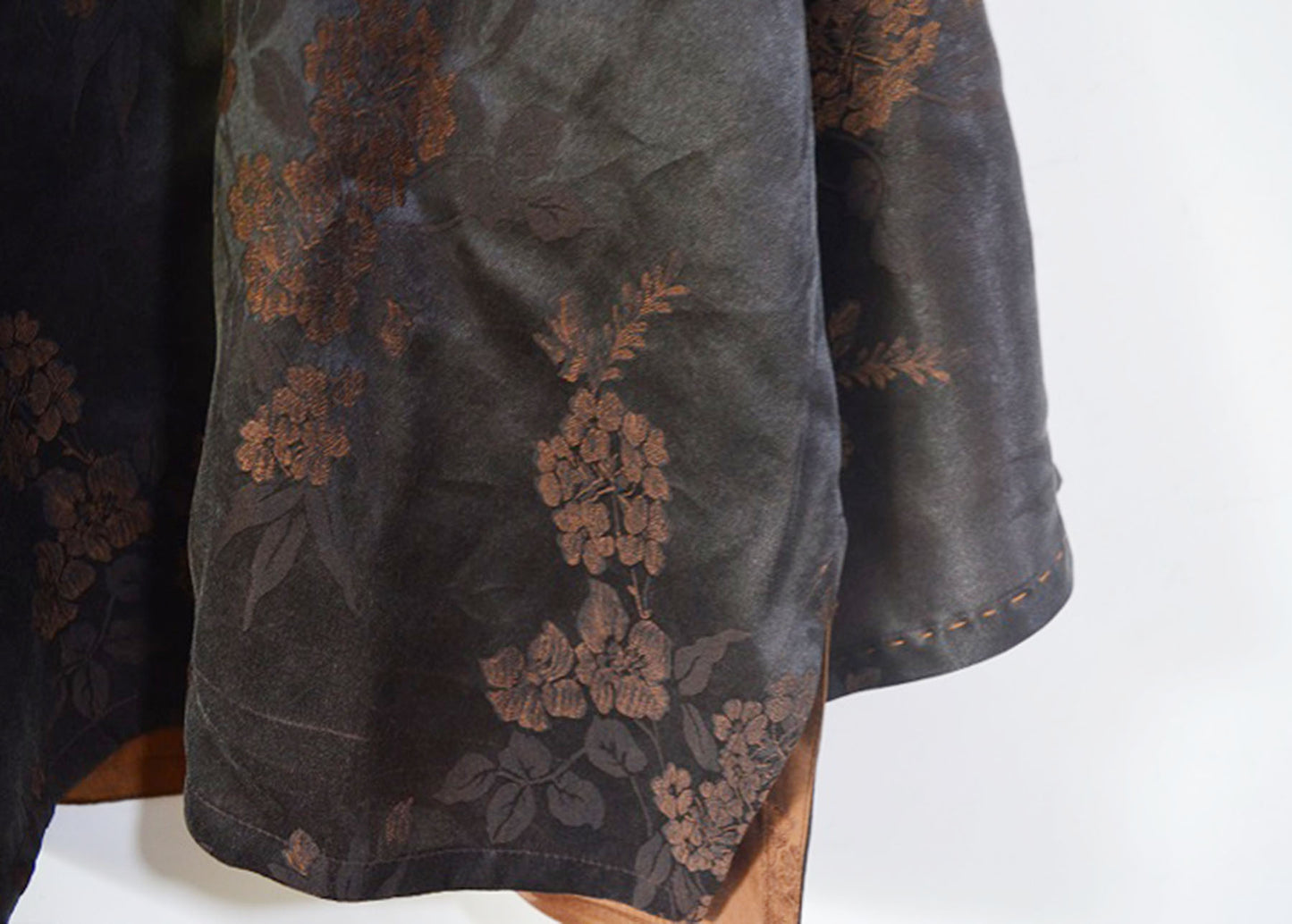 Reversible Mud Silk Chinese Pullover Top to0256 A996