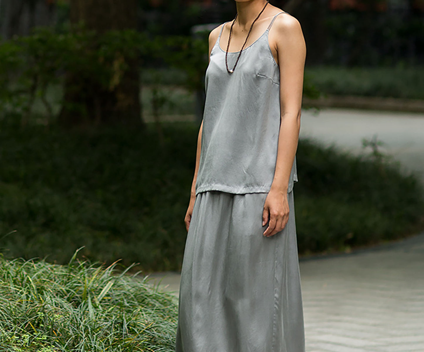 edoa Stone Washed Silk Cami Top
