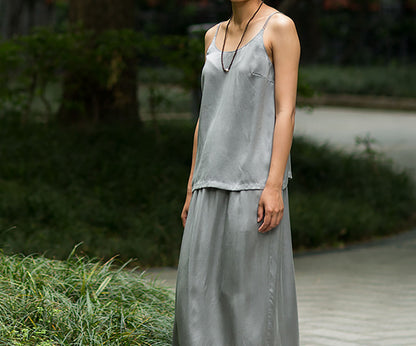 edoa Stone Washed Silk Cami Top