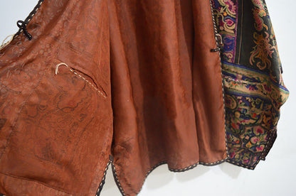 Reversible Printed Mud Silk Jacket ja0038 X280