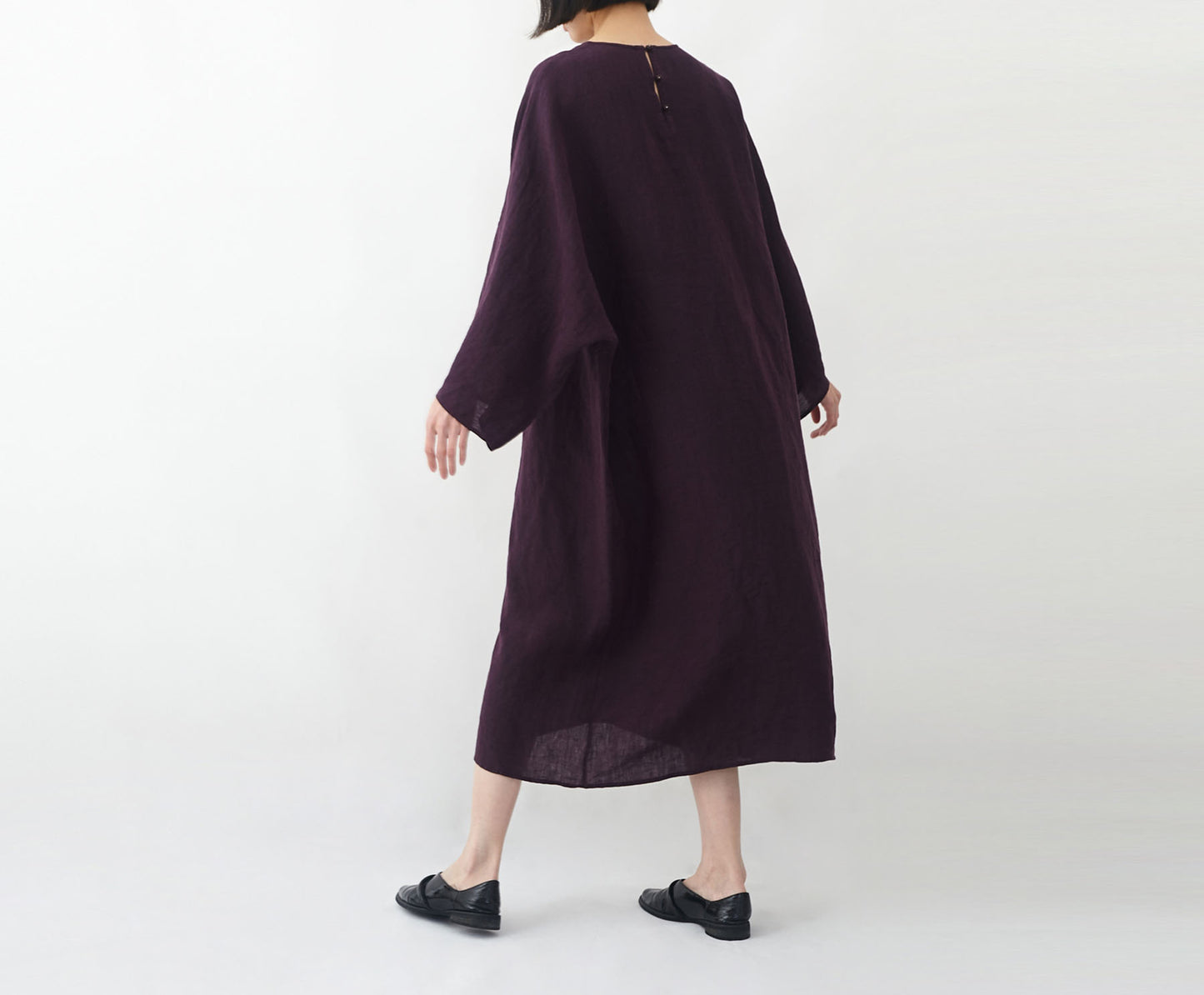 edoa Minimalist Oversized Linen Tunic Dress 