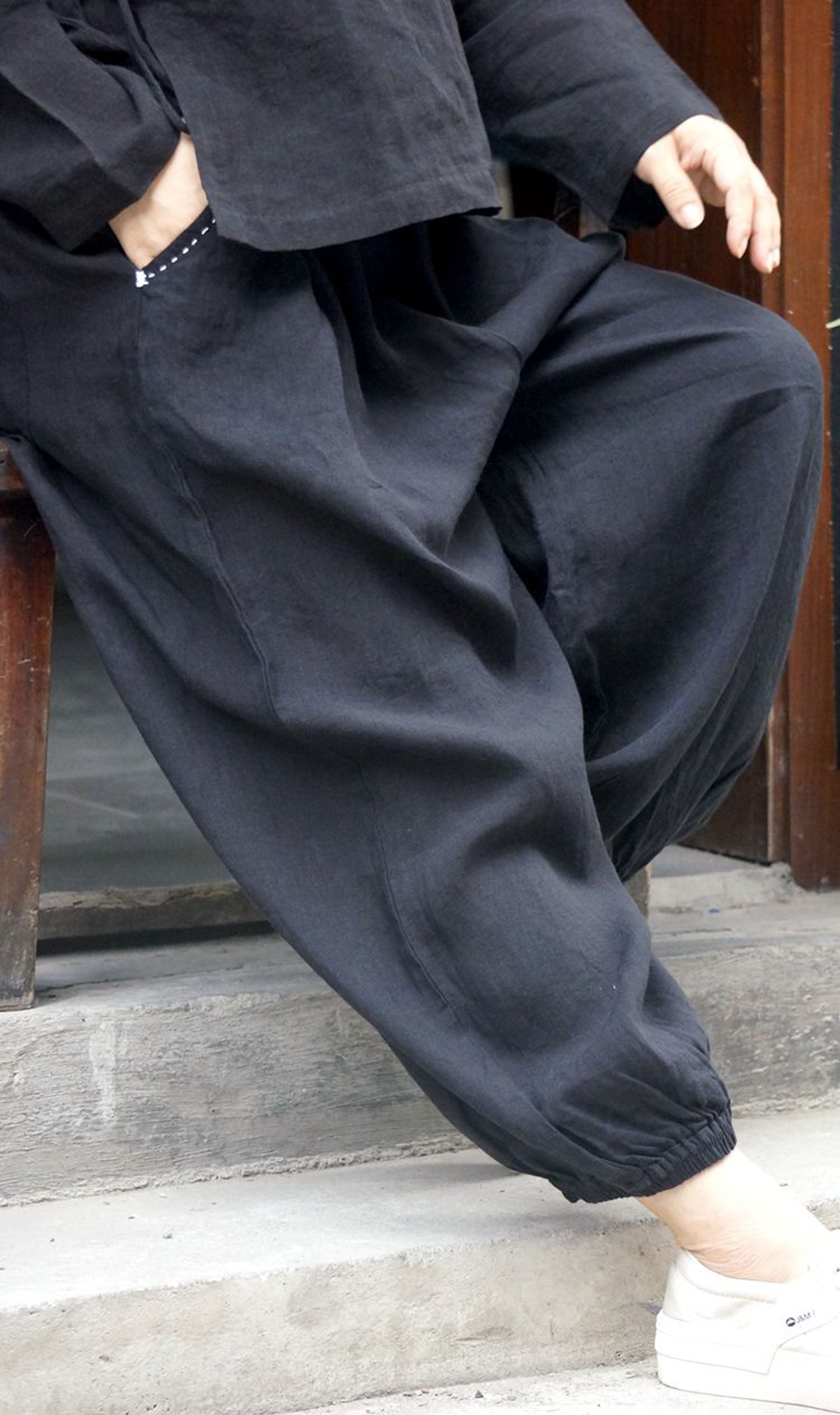 edoa Linen Lantern Pants