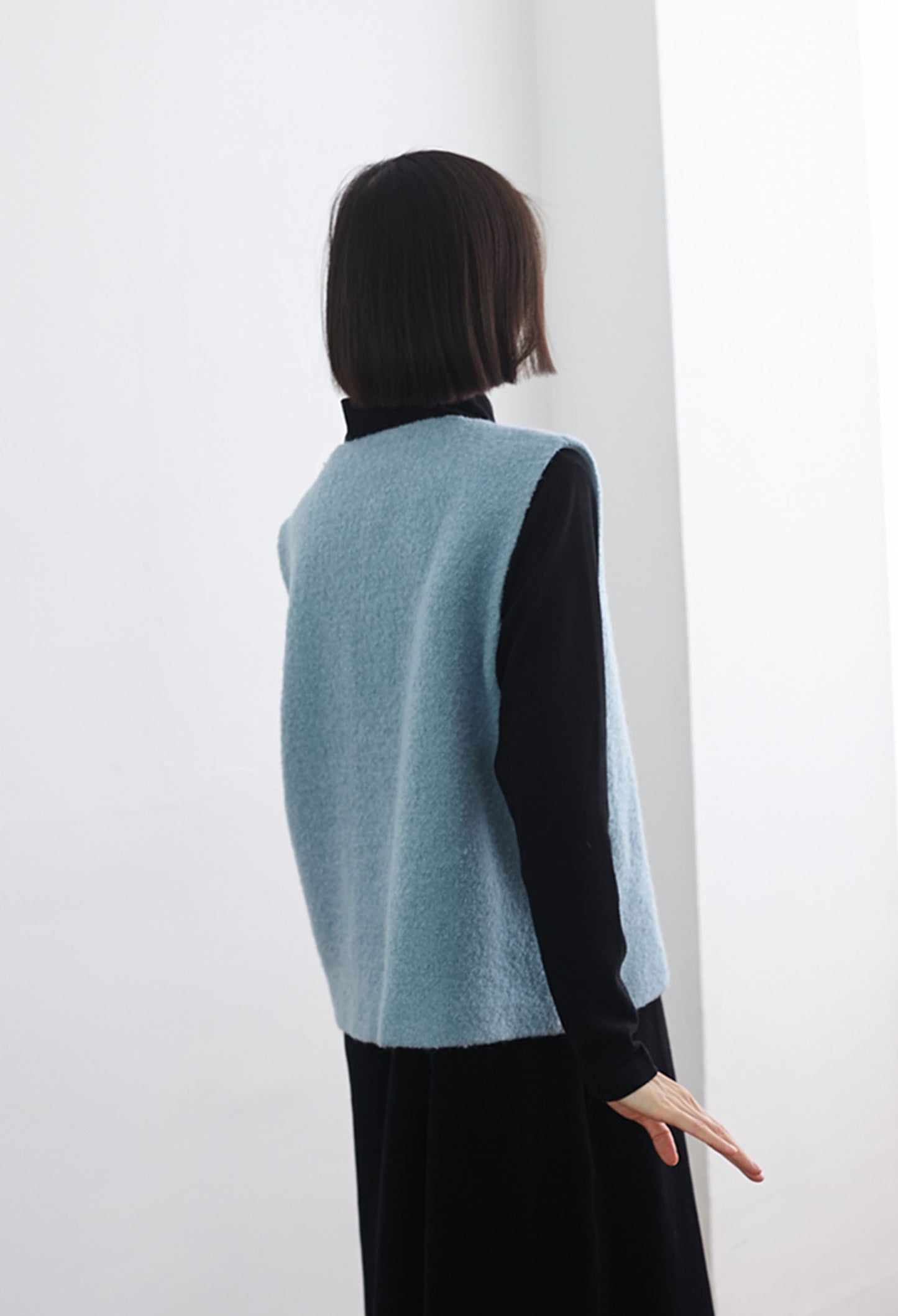 edoa Boiled Wool Vest 