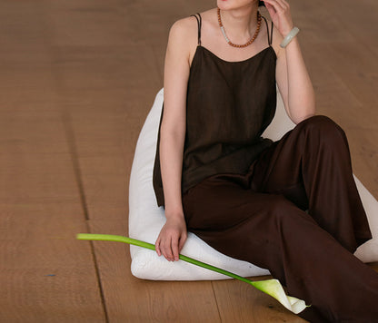 edoa  Mud Silk Slips Top