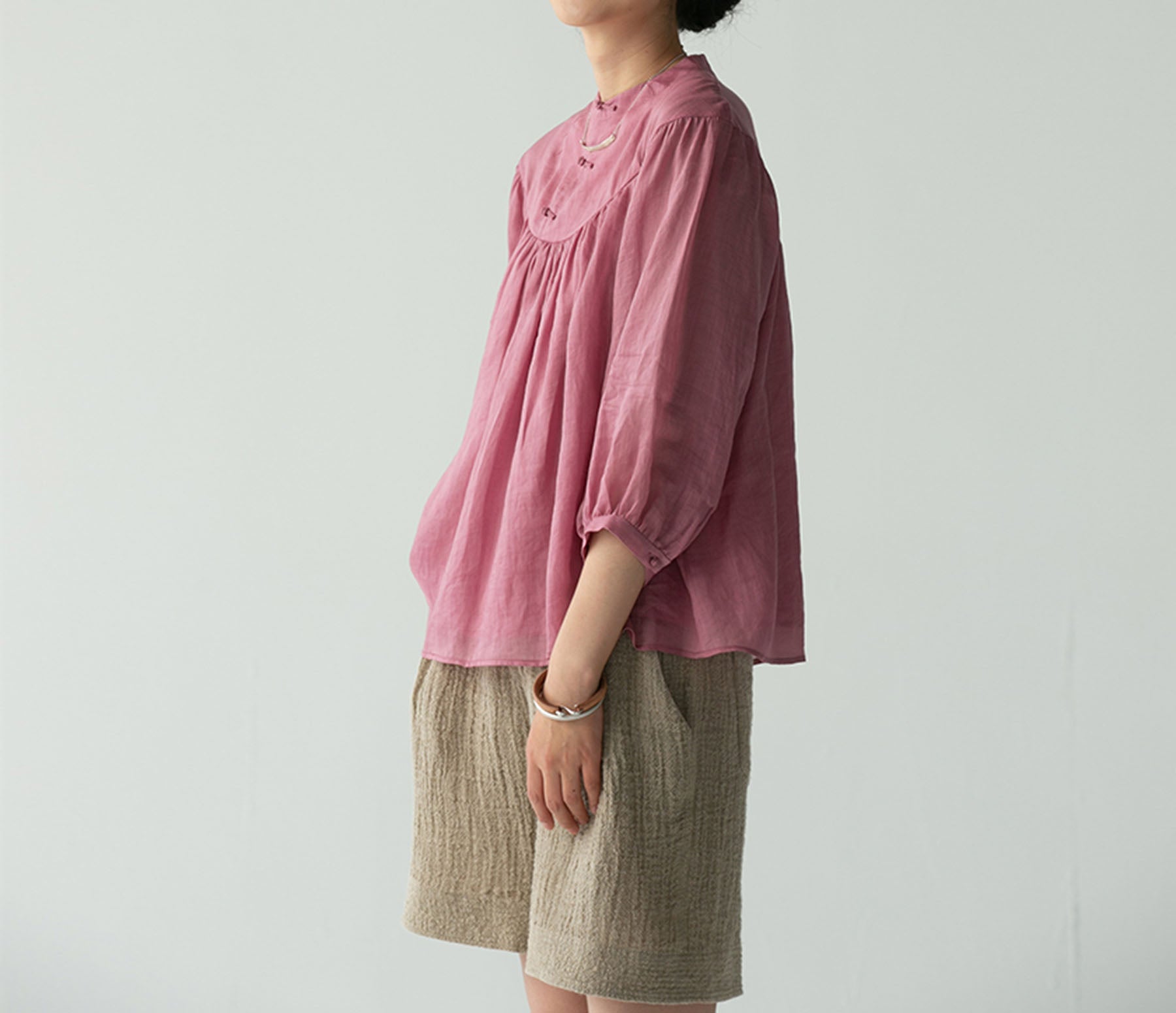 edoa Ramie Flared Top 